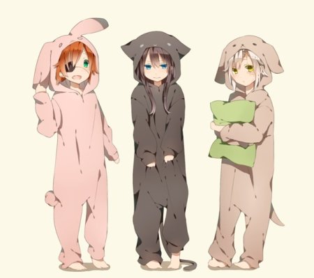 Аниме в костюмах животных