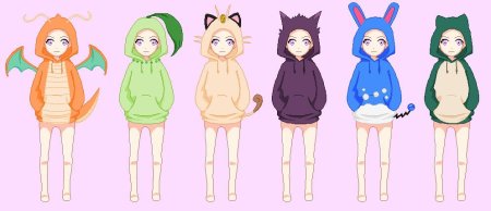 Манекены для рисования в толстовке