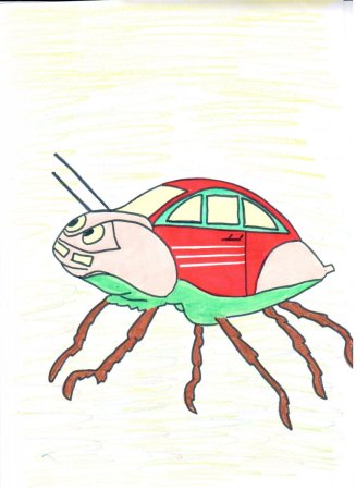 Необычный транспорт рисование для детей