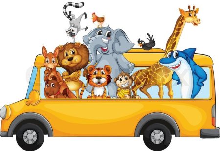 Автомобиль с животными для детей