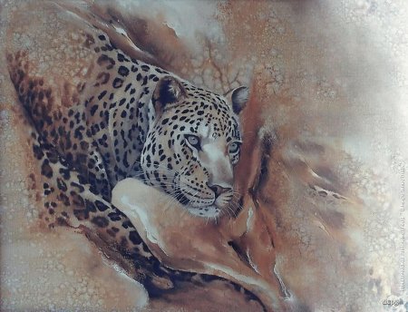 Леопард с поталью