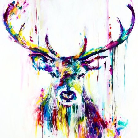 Олень арт