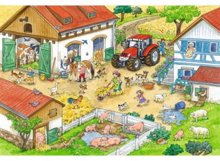 Набор пазлов Ravensburger день на ферме