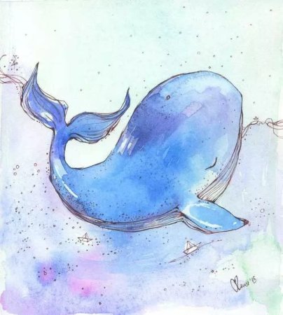 Кит карандашом