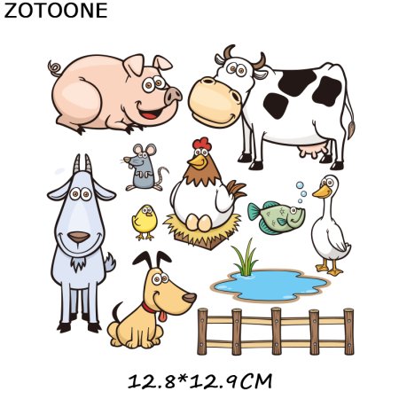 Мультяшные сельскохозяйственные животные