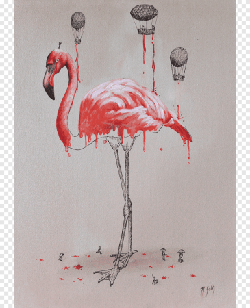 Рисунки животных Фламинго