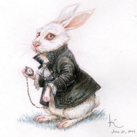 Белый кролик Льюис Кэрролл