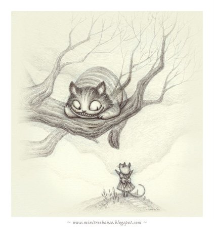 Чеширский кот из Алисы в стране чудес рисунки карандашом