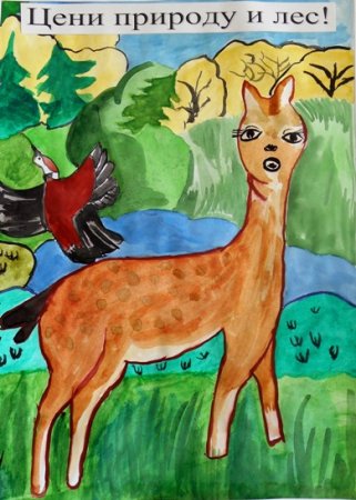 Животные родного края рисунок