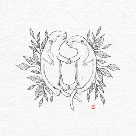 Эскизы парных тату