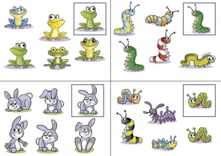 Найди пару для дошкольников