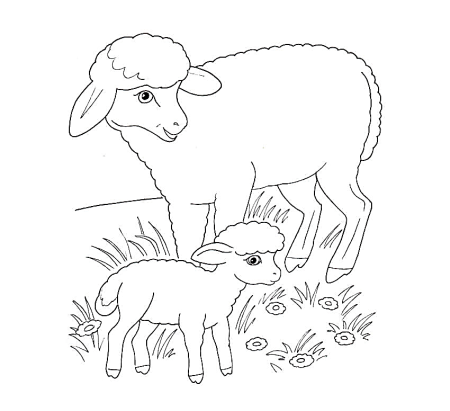 Лошадь трафарет для детей