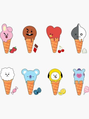 Bt21 мороженое