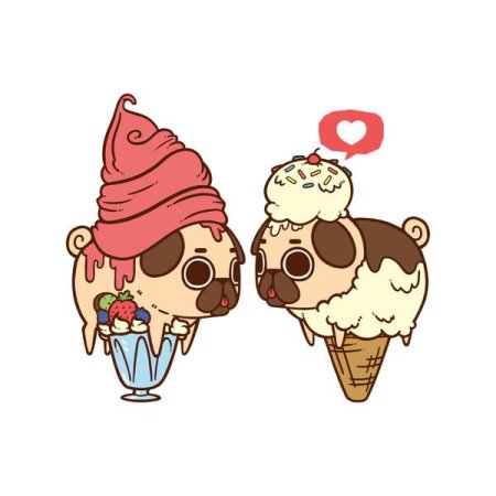 Миленькие рисуночки в виде мороженого