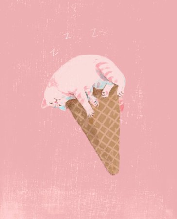 Животное мороженое арт