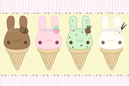 Легкие рисунки в виде мороженок