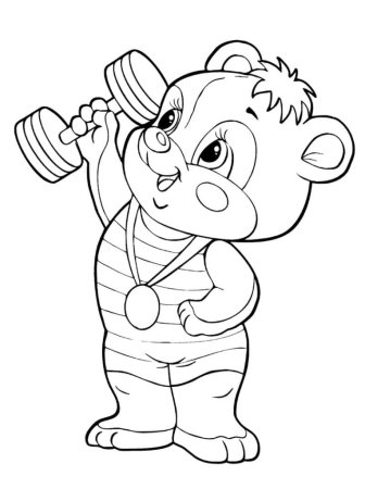 Спорт. Раскраска