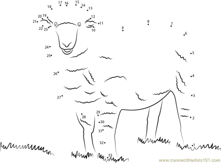 Овечка по точкам