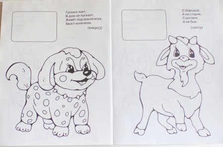 Книжка малышка раскраска