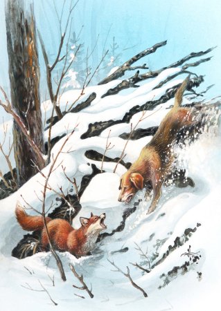 Александр Дегтев картины про охоту