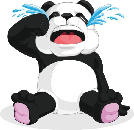 Пандочка плачет