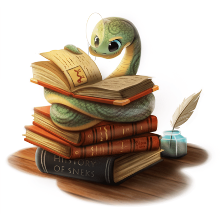 Животное с книгой арт