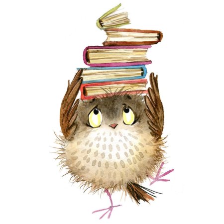 Птичка с книжкой