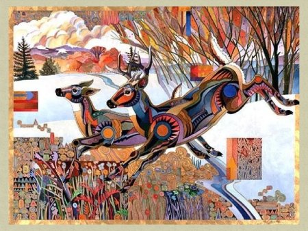 Декоративная сюжетная композиция