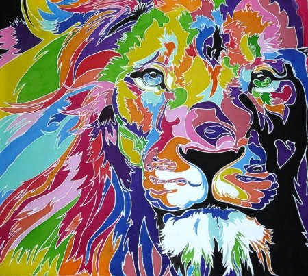 Абстрактная композиция животные