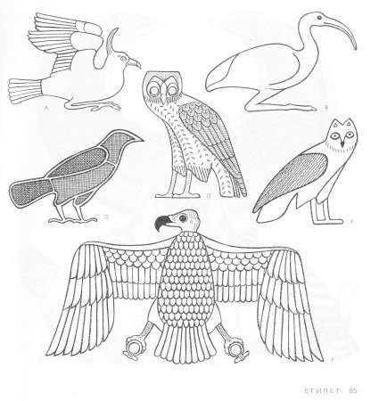 Зооморфные орнаменты Сокол древнего Египта