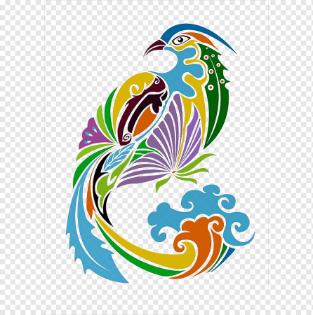 Птицы декоративные стилизованные