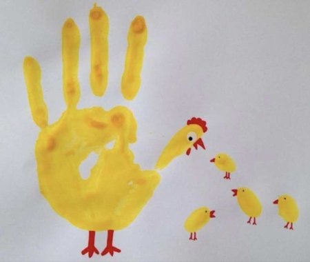 Рисование ладошками для детей