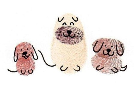 Рисование отпечатками