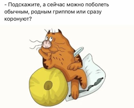 Мультяшный кот простыл