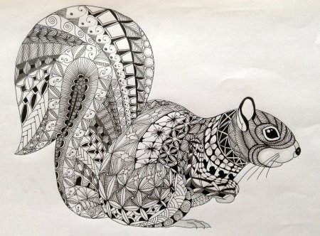Зентангл животные