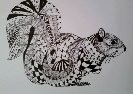 Тоторо Зентангл