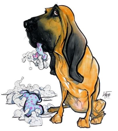 Шарж с собакой