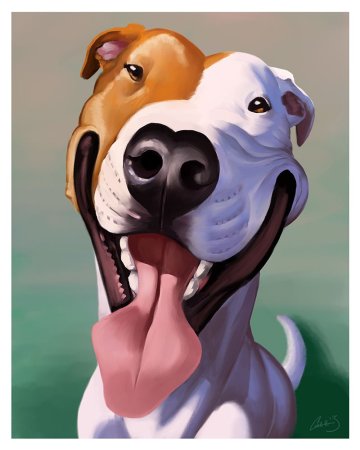 Шарж с собакой