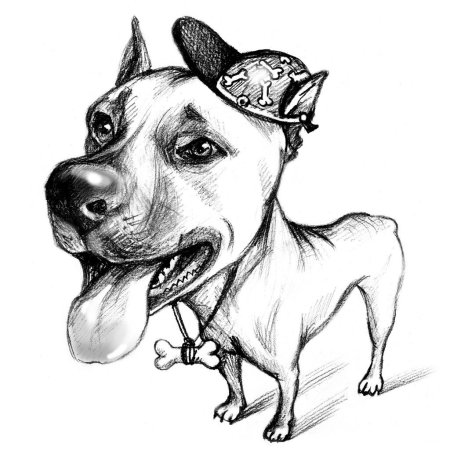 Шарж с собакой