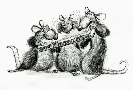 Крыса карикатура