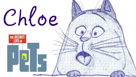 Кошка Хлоя рисунок