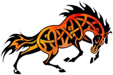 Орнамент лошадь