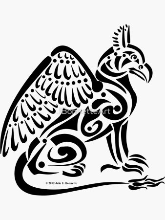 Тату Грифон в кельтах