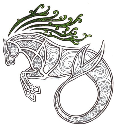 Кельтский орнамент Кельпи