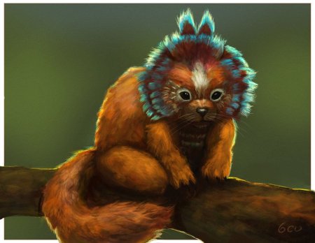 Милое существо концепт арт