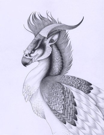 Мифические существа карандашом