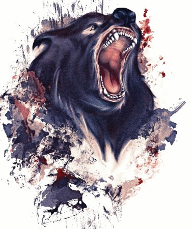 Медведь рычит