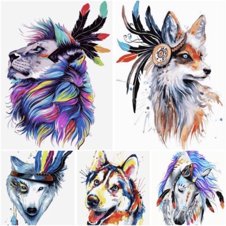 Рисунки животных у индейцев