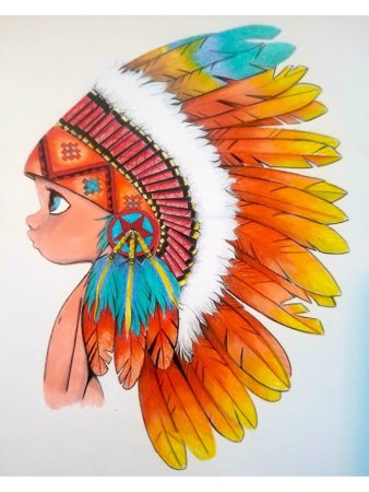 Индеец анфас