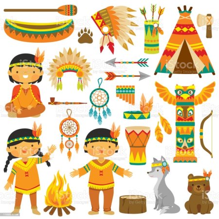 Индейцы для дошкольников